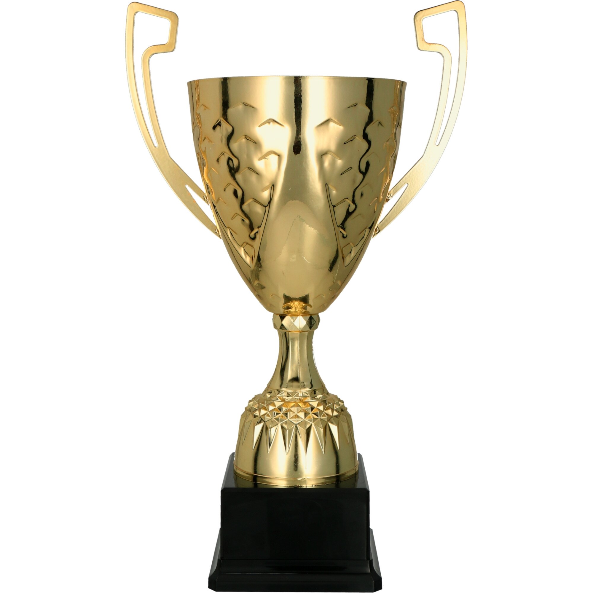 Cupa Falko,auriu/rosu,47 cm cu piedestal din plastic negru