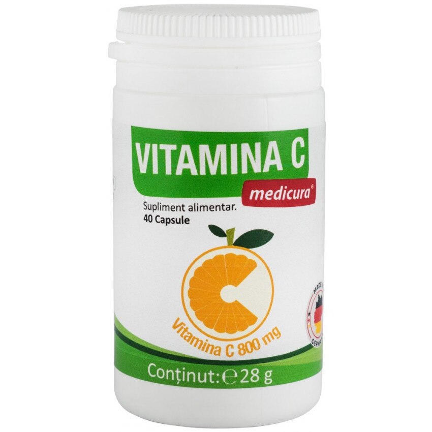 Vitamina C 800mg, 40 capsule