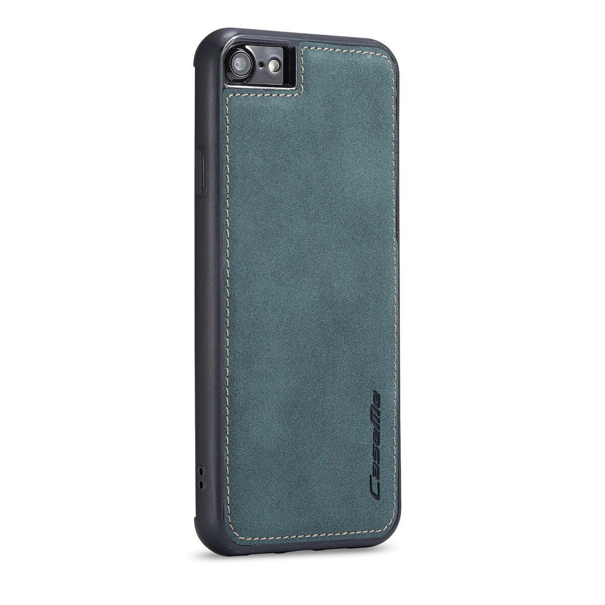 Husa iPhone SE 2 (2020), iPhone 8, iPhone 7, iPhone 6, 6s, CaseMe, slim piele, tip back cover, textura catifelata, Verde