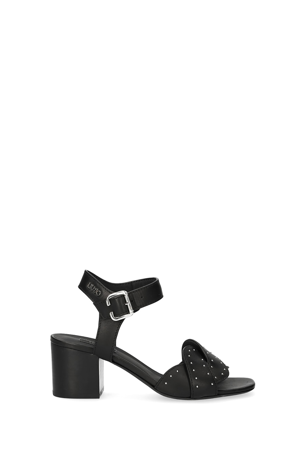 Liu Jo, Sandale din piele cu toc inalt si aplicatii cu tinte