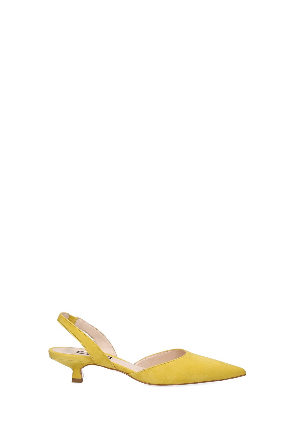 Liu Jo, Pantofi din piele intoarsa cu bareta slingback si toc kitten