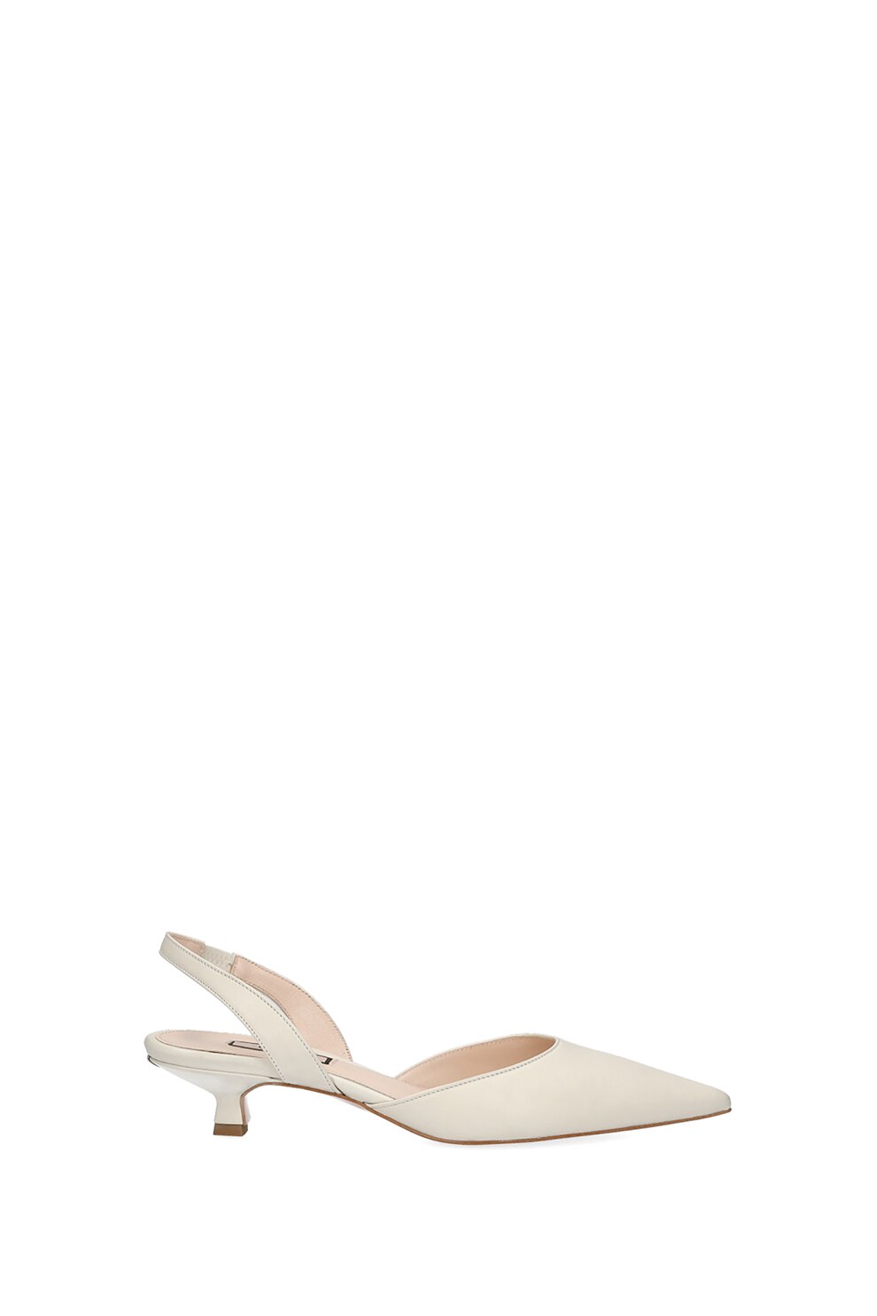 Liu Jo, Pantofi din piele cu bareta slingback si toc kitten