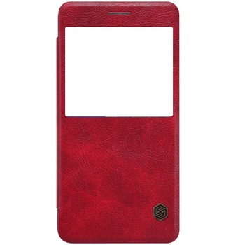 Husa Book Nillkin Qin pentru Samsung Galaxy A9, Rosu Husa Book Nillkin Qin pentru Samsung Galaxy A9, Rosu