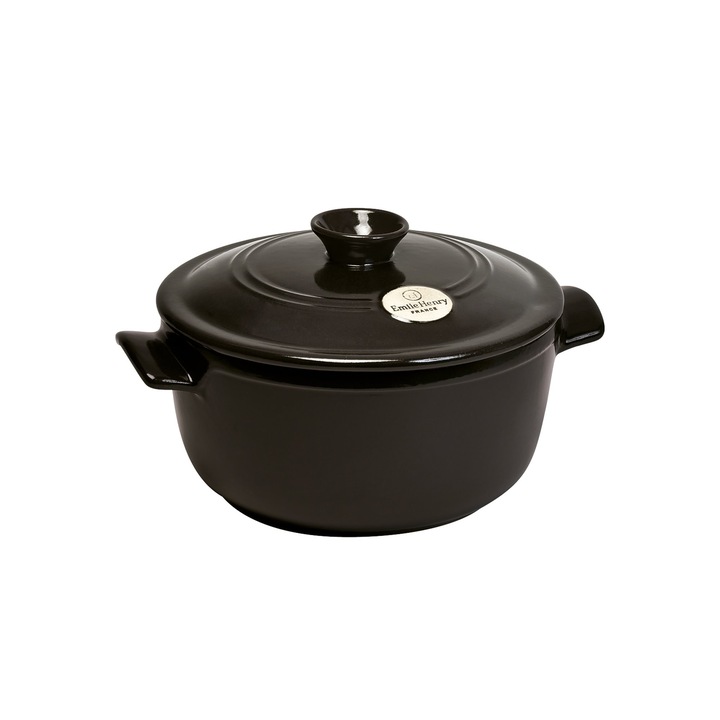 Oala 22 cm/ 2.5 l, Charcoal- Emile Henry