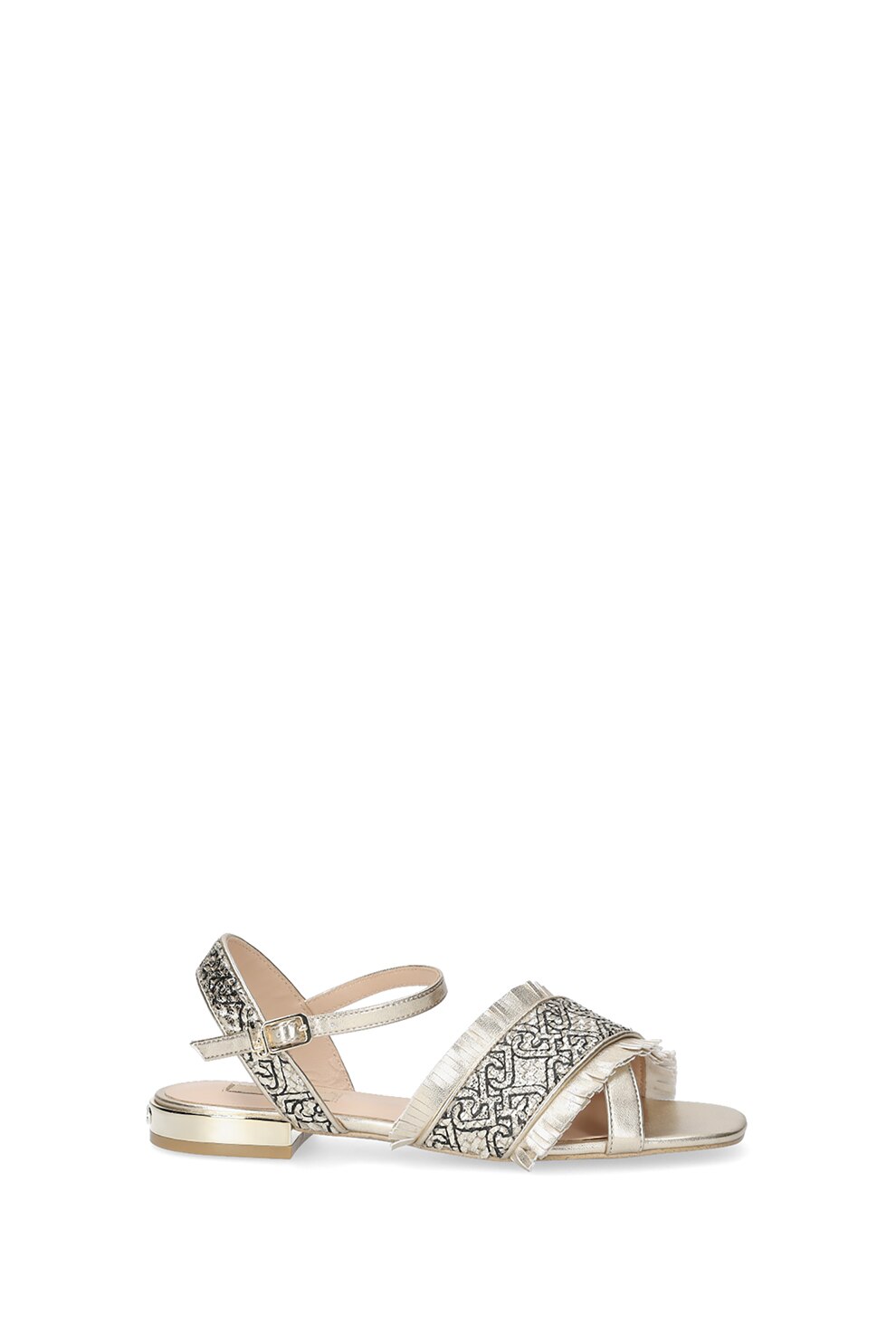 Liu Jo, Sandale cu aspect tesut si garnituri cu franjuri