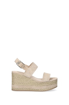 Liu Jo, Sandale wedge tip espadrile de piele intoarsa Liu Jo, Sandale wedge tip espadrile de piele intoarsa