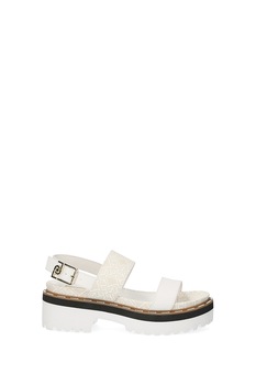 Liu Jo, Sandale slingback de piele si piele ecologica Liu Jo, Sandale slingback de piele si piele ecologica