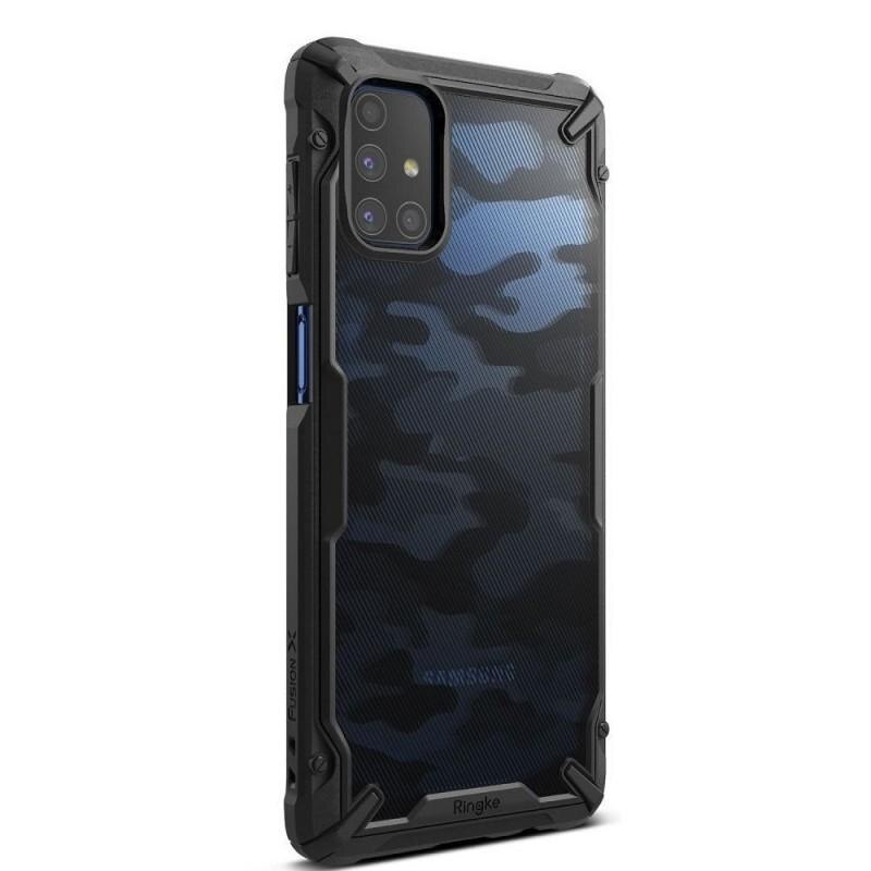 Carcasa Ringke Fusion X Samsung Galaxy M51 Camo Black