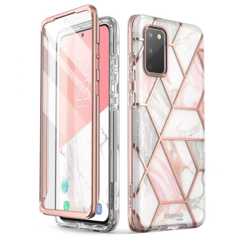 Carcasa stylish Supcase Cosmo Samsung Galaxy S20 FE cu protectie display, Marble