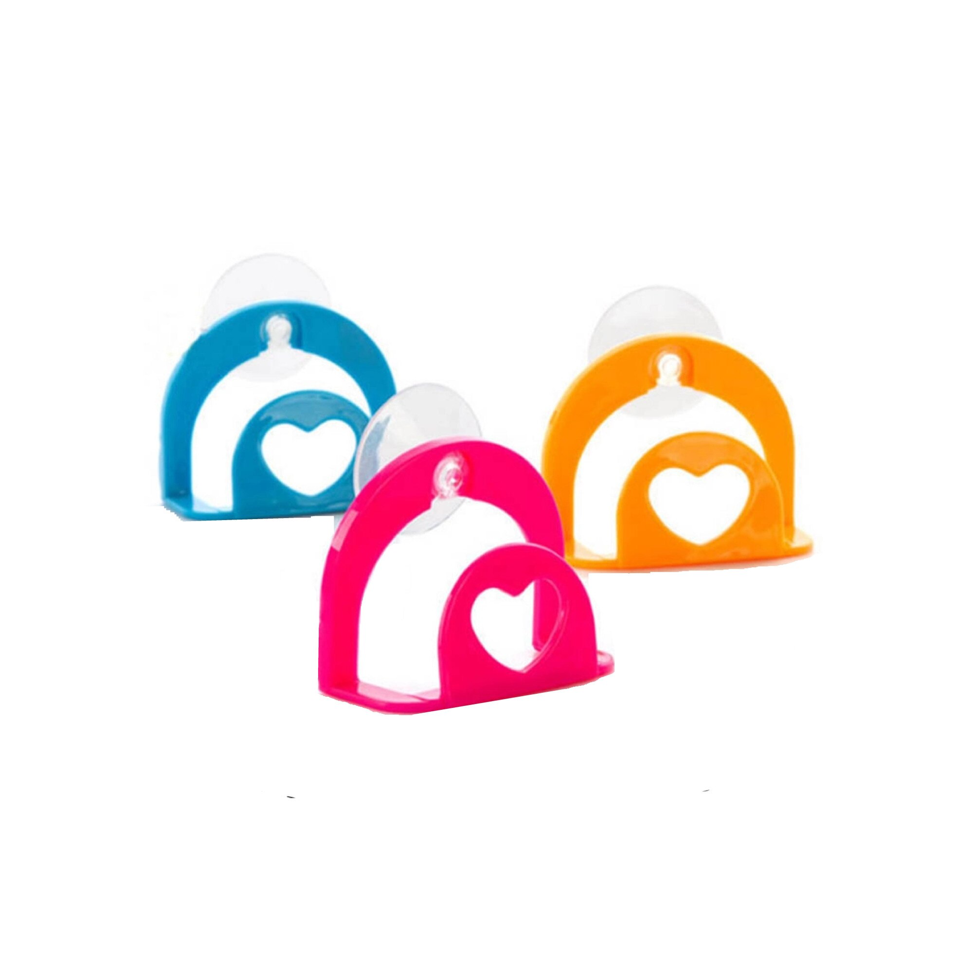 Set 3 suporti pentru burete cu ventuza atasabili chiuveta