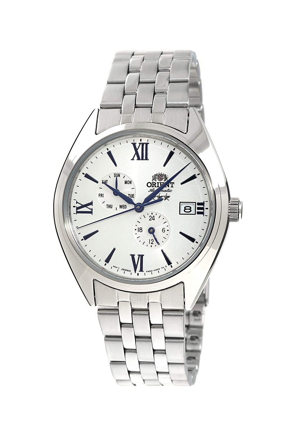 ORIENT, Ceas automatic cu functii multiple, Argintiu/Alb