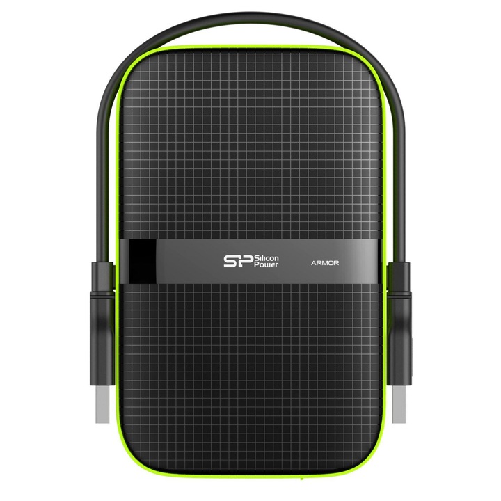 Външен хард диск SILICON POWER Armor A60, 2.5", 1TB, USB3.2 Gen 1 Удароустойчив