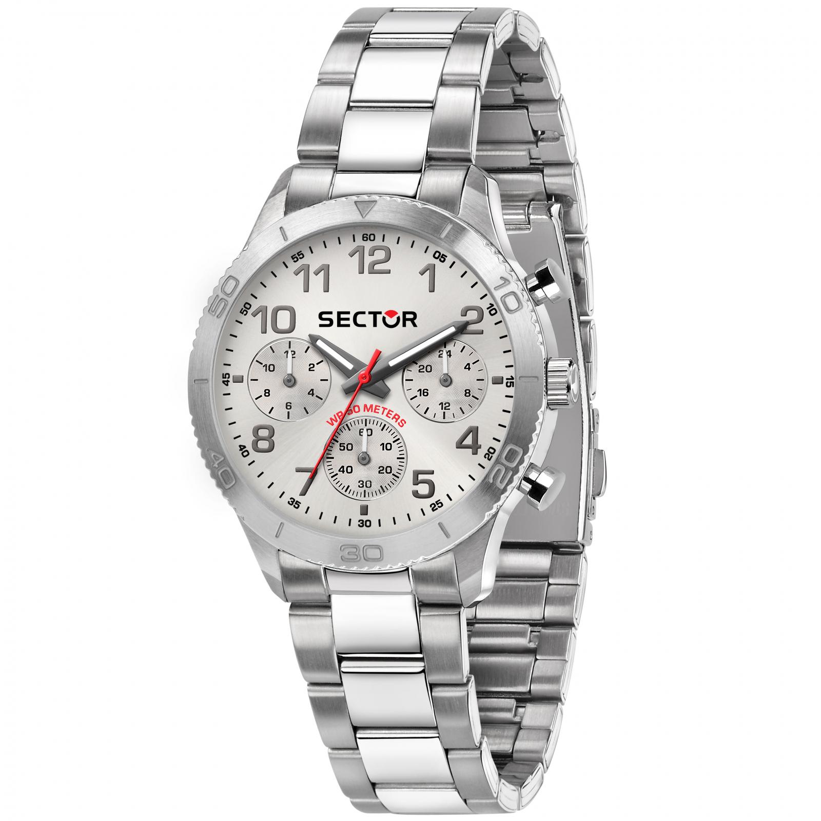 Ceas barbatesc Sector R3253578019 Quartz Argintiu