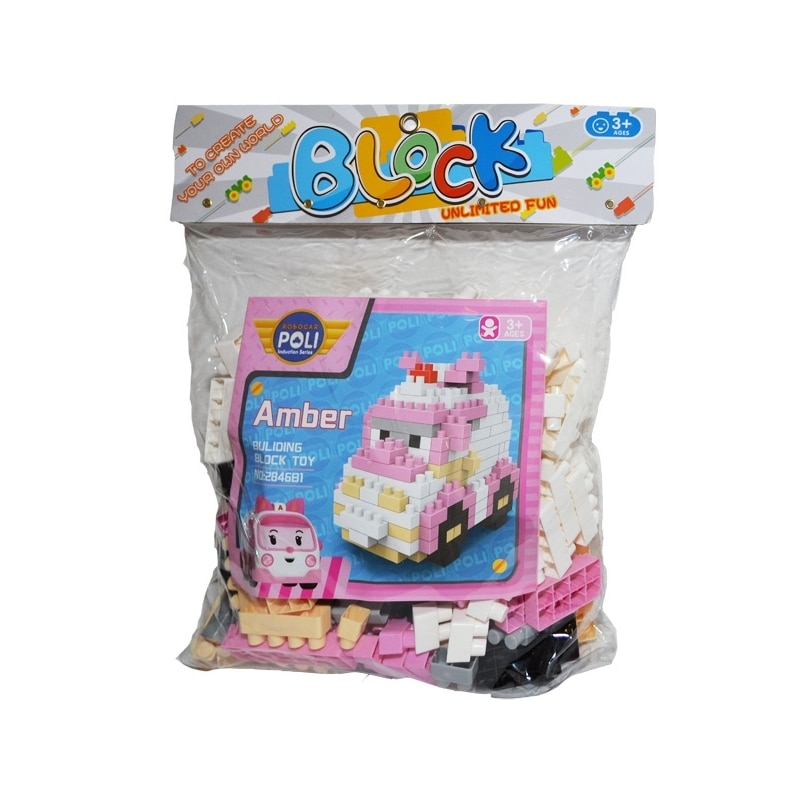 Set cuburi constructii 220 piese, pentru fetite, 7toys