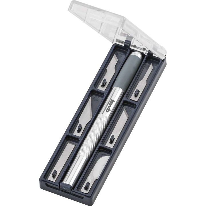 Set 7 piese Cutter grafica de precizie in cutie din plastic, KWB High Quality