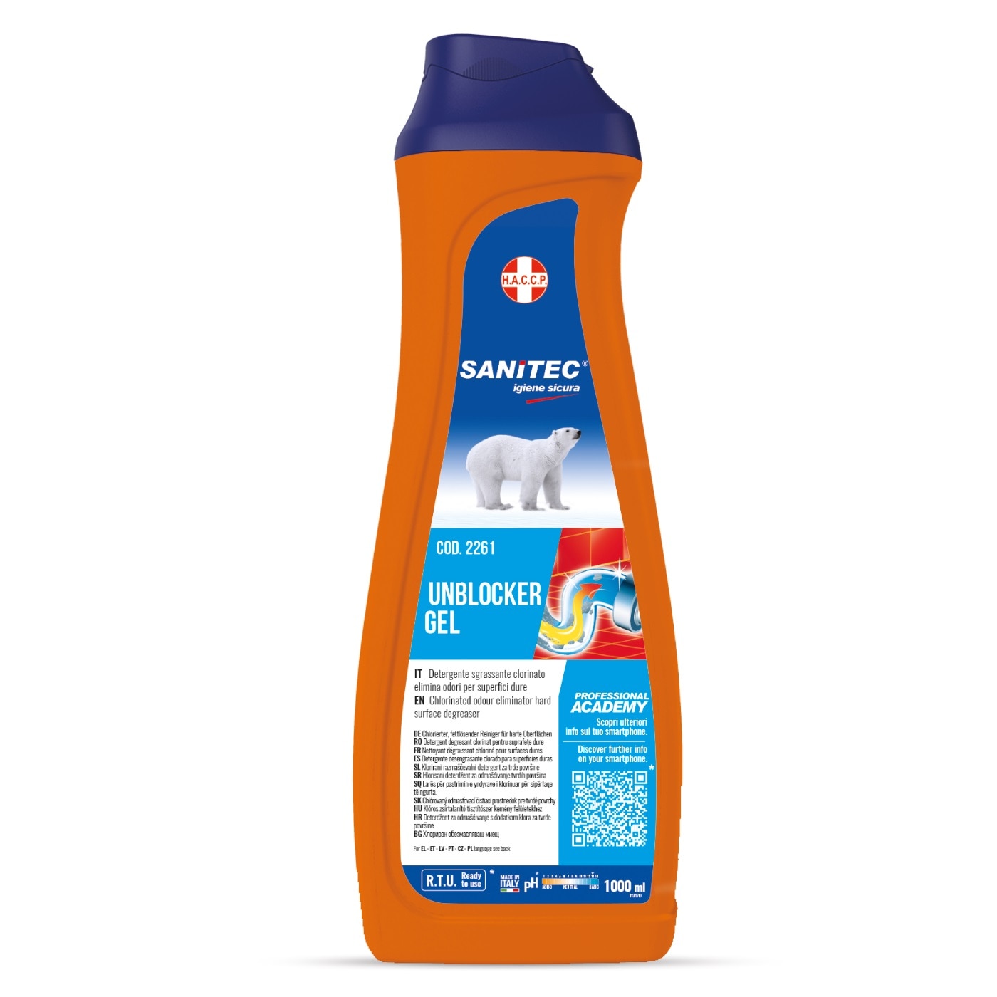 Gel alcalin pentru desfundarea canalelor de scurgere - 1000ml