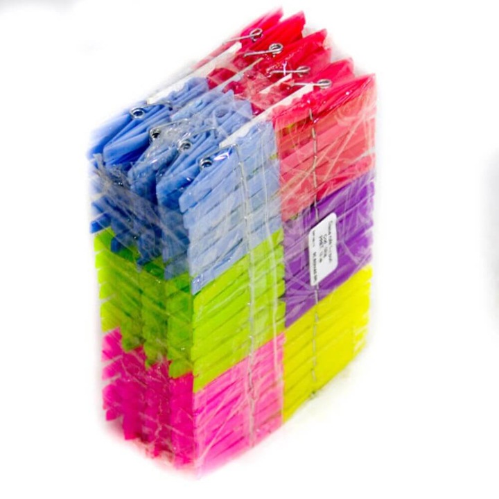 Carlige Rufe, 20 Buc/Set, 18x67 mm, Plastic Multicolor