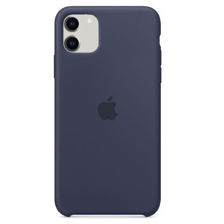 Husa Silicon Apple pentru iPhone 11, Midnight Blue
