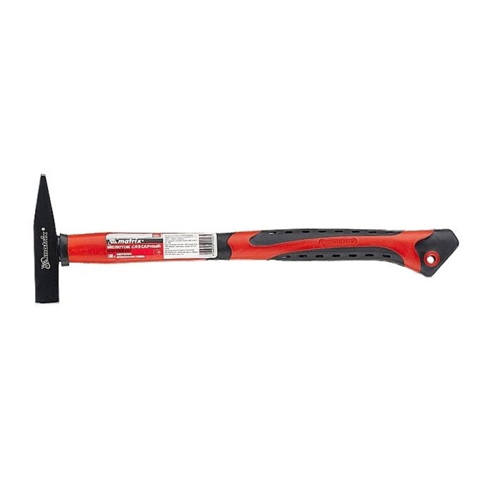 500g DIN1041 kalapács üvegszálas nyéllel, gumírozott