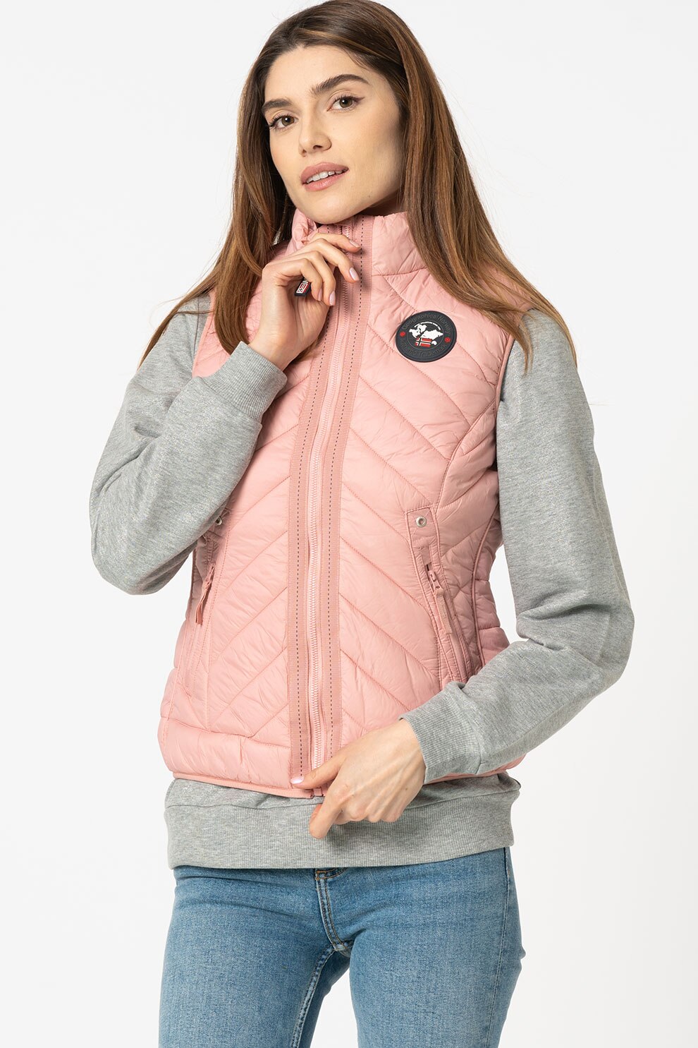 Geographical Norway, Vesta cu vatelina subtire Vaurea, Roz