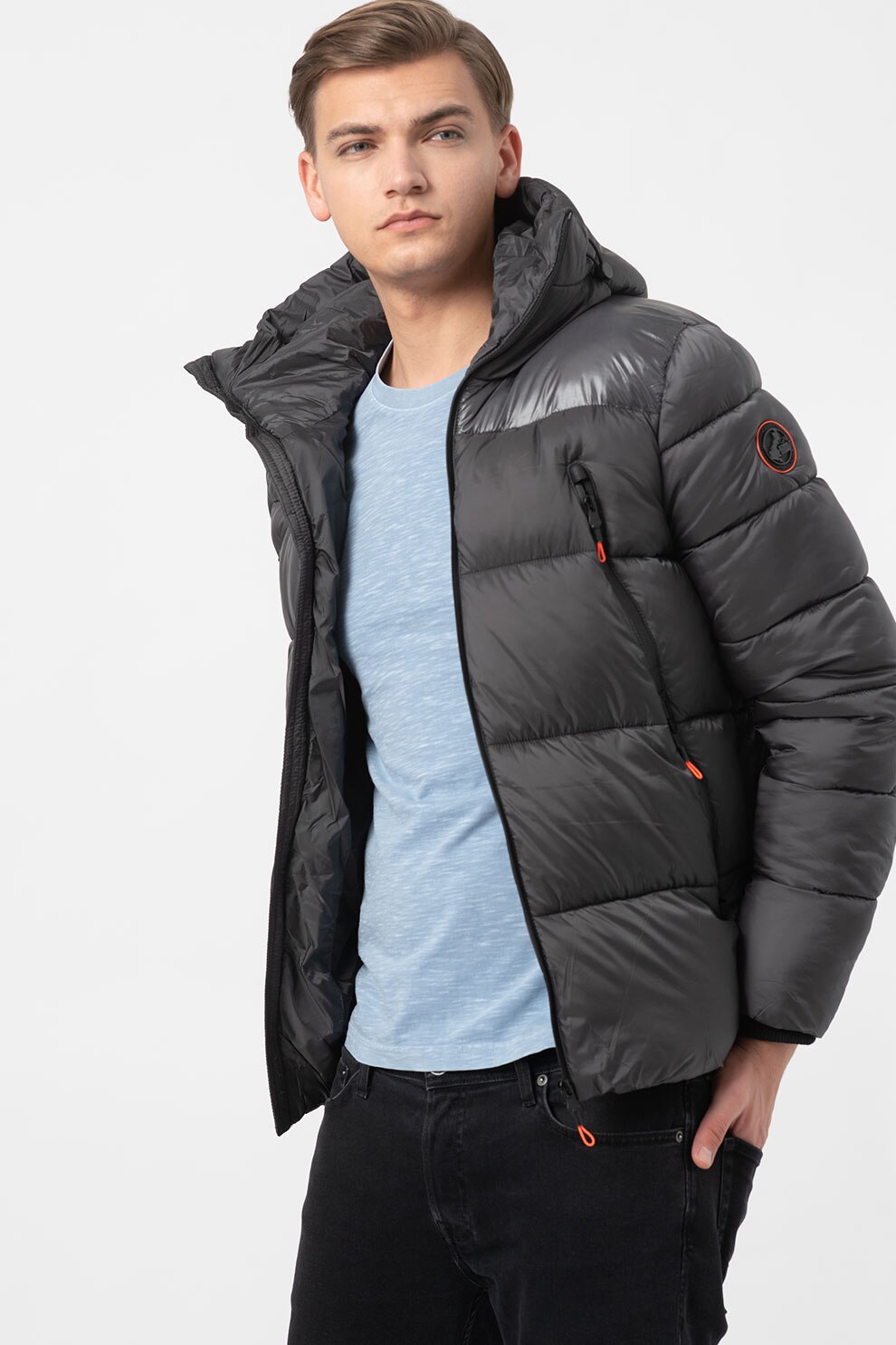Geographical Norway, Geaca matlasata cu vatelina Bayou, Gri inchis