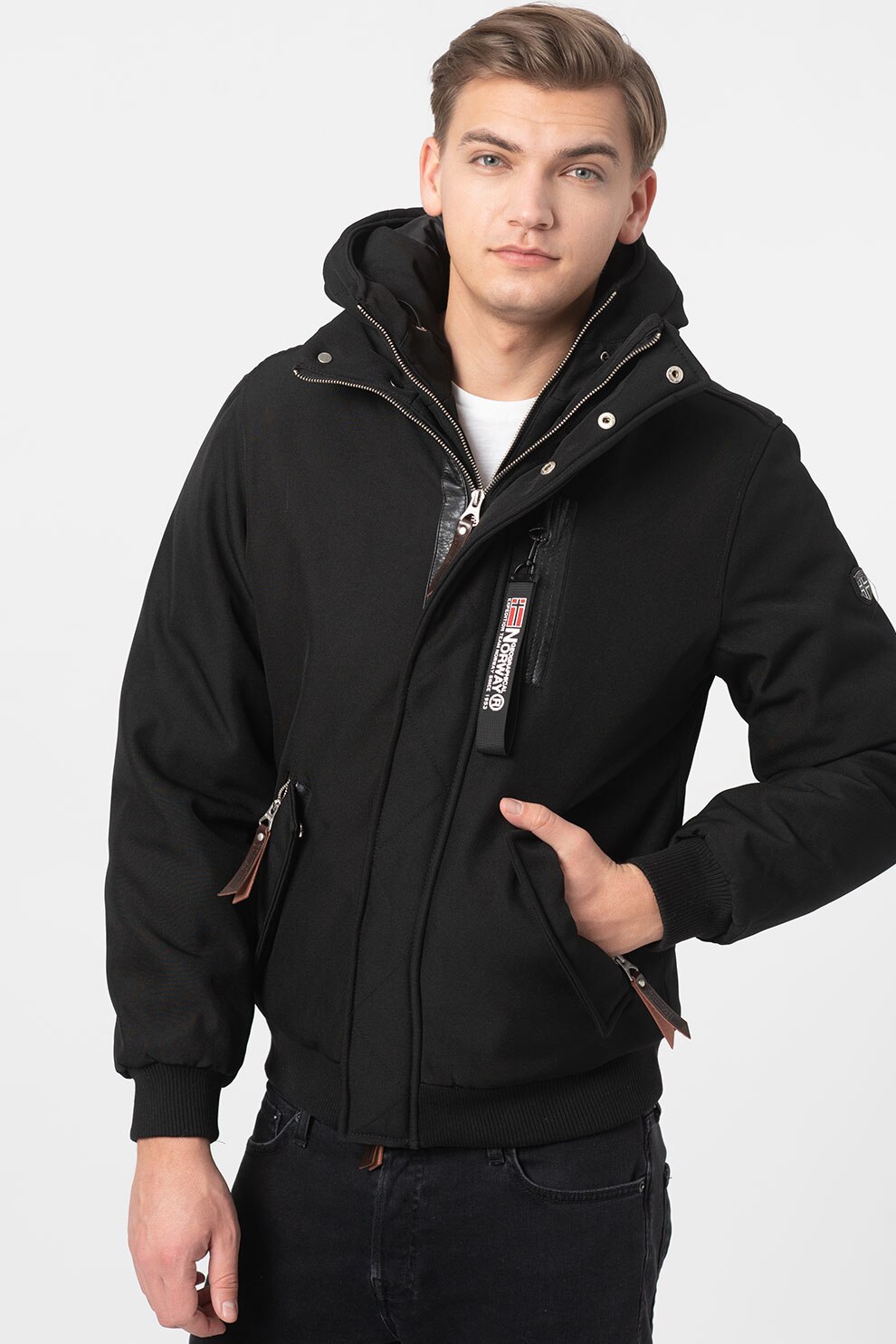 Geographical Norway, Geaca cu vatelina Alexis, Negru