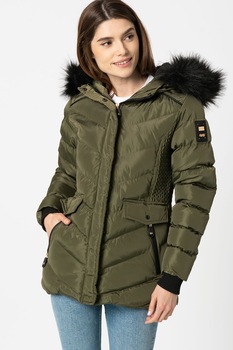 Geographical Norway, Geaca scurta cu aspect matlasat Augustine, Verde militar Geographical Norway, Geaca scurta cu aspect matlasat Augustine, Verde militar