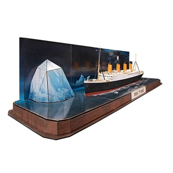 Set Navomacheta RMS Titanic si 3D Puzzle Iceberg 173 piese Set Navomacheta RMS Titanic si 3D Puzzle Iceberg 173 piese
