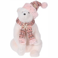 decoratiune urs polar roz cu blanita 35 cm imagen 42_0_
0
