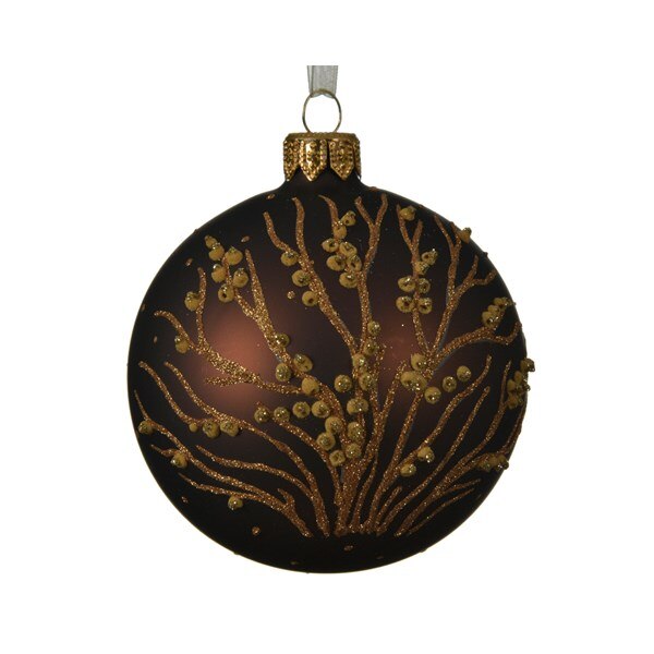 Glob - Dot Branches - Dark Brown, Maro, Sticla