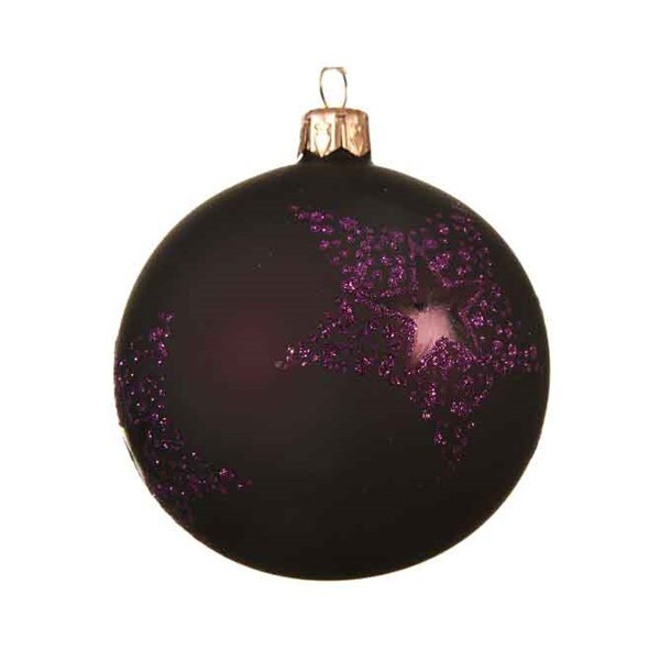 Glob decorativ - Shiny Star, Mov, Sticla
