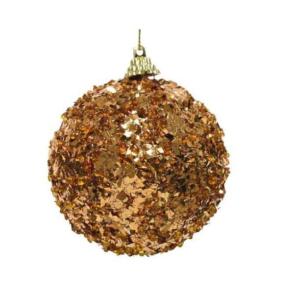 Glob decorativ - Foil Butterfly Rusty, Maro, Sticla