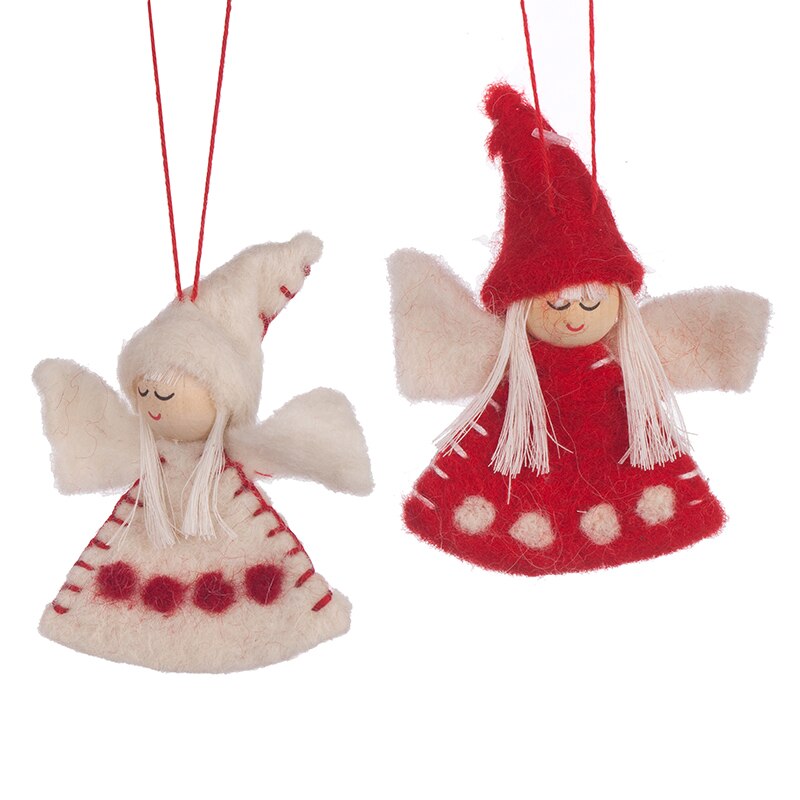 Set 2 ingeri pentru brad de Craciun