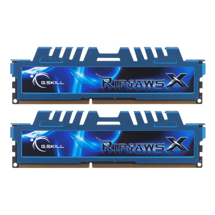 Memorie G.SKILL RipjawsX Blue 16GB (2x8GB) DDR3 1600MHz CL9 Dual Channel Kit