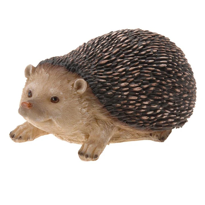 Figurina De Gradina, Progarden, Arici Din Plastic, Amuzant Si Decorativ, Rezistent La Intemperii, Ideal Pentru Gradina, Terasa, Balcon Sau Pervaz, Detalii Fine, 20 x 13 x 10 Cm, Maro