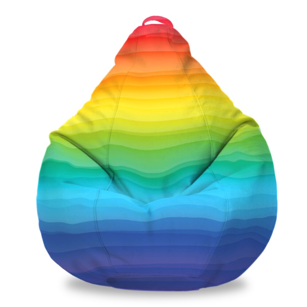 Fotoliu Puf FormTex BEAN BAG Curcubeu tip para XL, cu maner, husa interioara