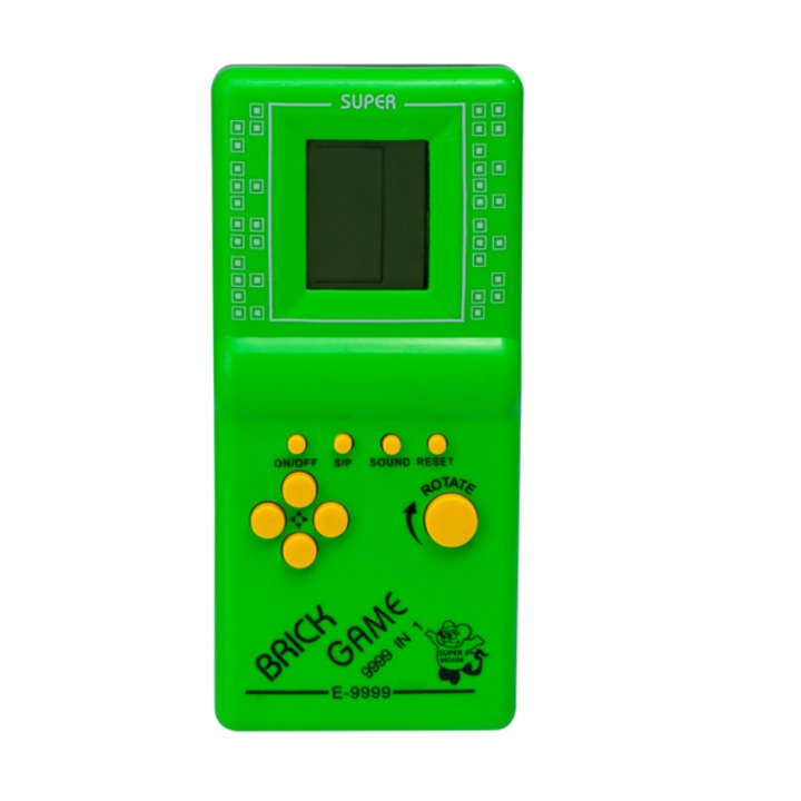 Joc Tetris Clasic Electronic, 9999in1, 14x6 cm, culoare Verde