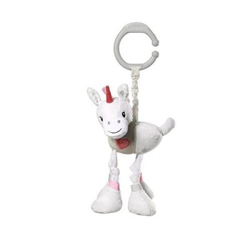 Jucarie din plus cu vibratii pentru carucior BabyOno Unicorn Lucky 649, Gri Jucarie din plus cu vibratii pentru carucior BabyOno Unicorn Lucky 649, Gri