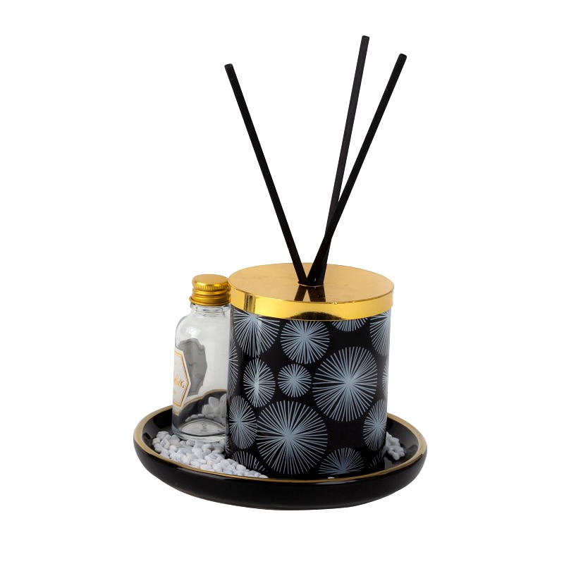 Set odorizant camera, lamaie, negru, diametru 14 cm