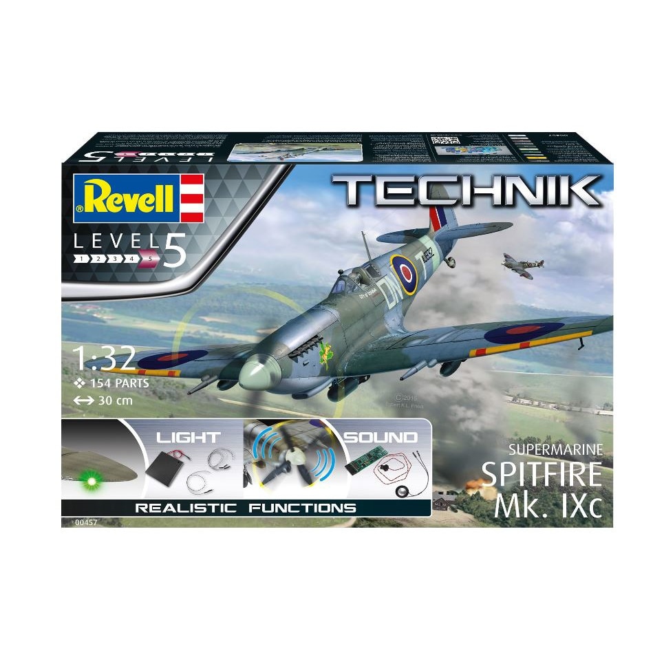Aeromodel de construit Revell Supermarine Spitfire Mk.IXc 154 piese