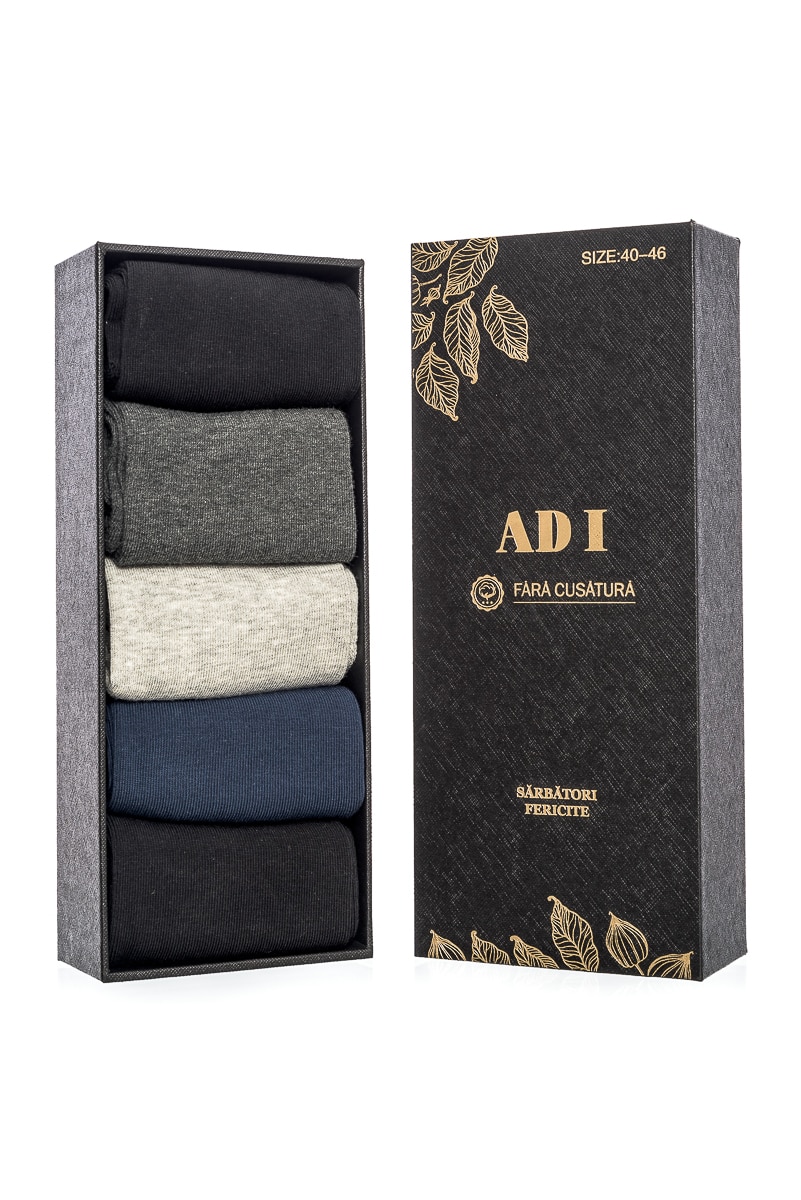 Set 5 perechi de sosete, multicolor, marimea 40-46