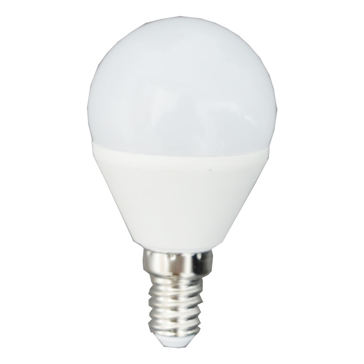 LED крушка, 5W, P45, 6400K, E14