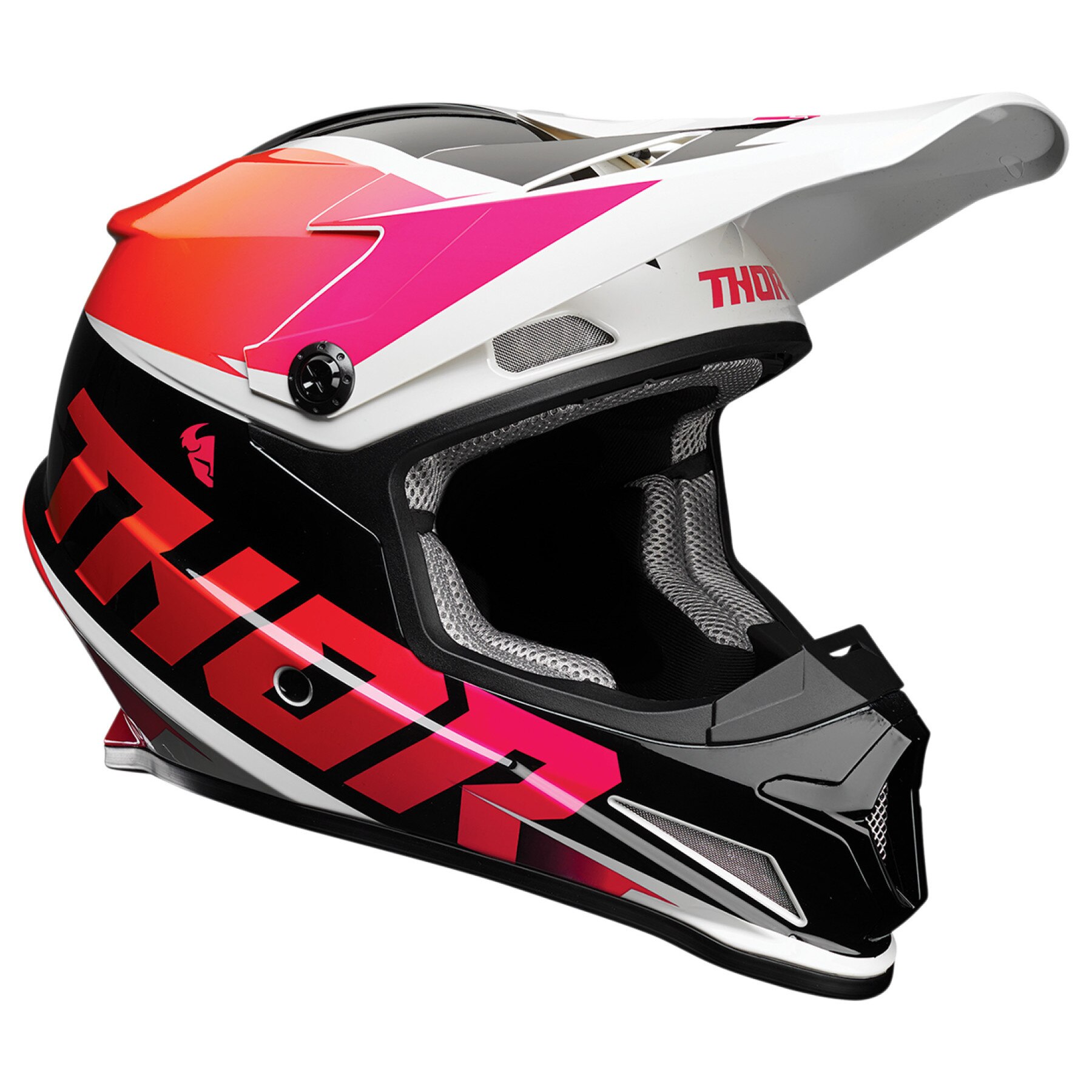 Casca Atv/Cross Thor Sector Fader, portocaliu/magenta, marime 2XL