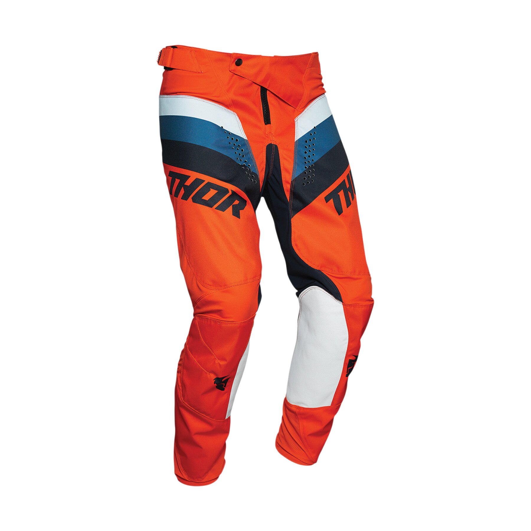 Pantaloni Thor Pulse Racer, Negru/Portocaliu, 28