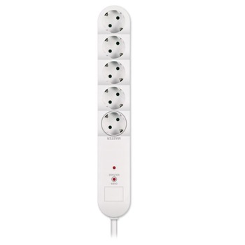 Prelungitor 5xShuko cu prot supra tensiune 1,5kV 2,3kw 16A 3x1,5M Alb ELVON Prelungitor 5xShuko cu prot supra tensiune 1,5kV 2,3kw 16A 3x1,5M Alb ELVON