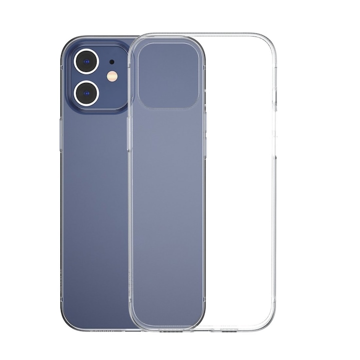 Husa silicon compatibil cu Apple iPhone 12 Pro Max Matte, Antisoc, TPU, Viceversa Transparent