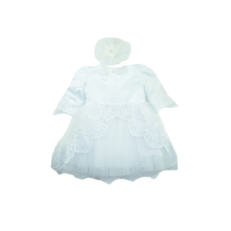 Rochita eleganta pentru fete Colibri RBC2-A-86-cm, Alb 86 CM Standard