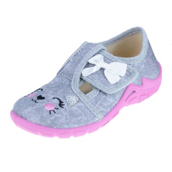 Pantofi din panza pentru fete 3F F3-24, Gri Pantofi din panza pentru fete 3F F3-24, Gri