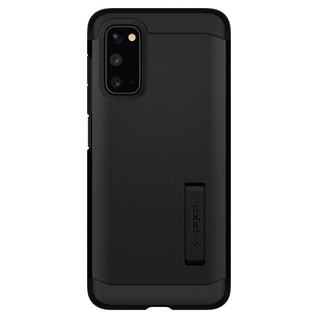 Husa Antisoc Spigen Tough Armor pentru Samsung Galaxy S20 FE, Negru Husa Antisoc Spigen Tough Armor pentru Samsung Galaxy S20 FE, Negru