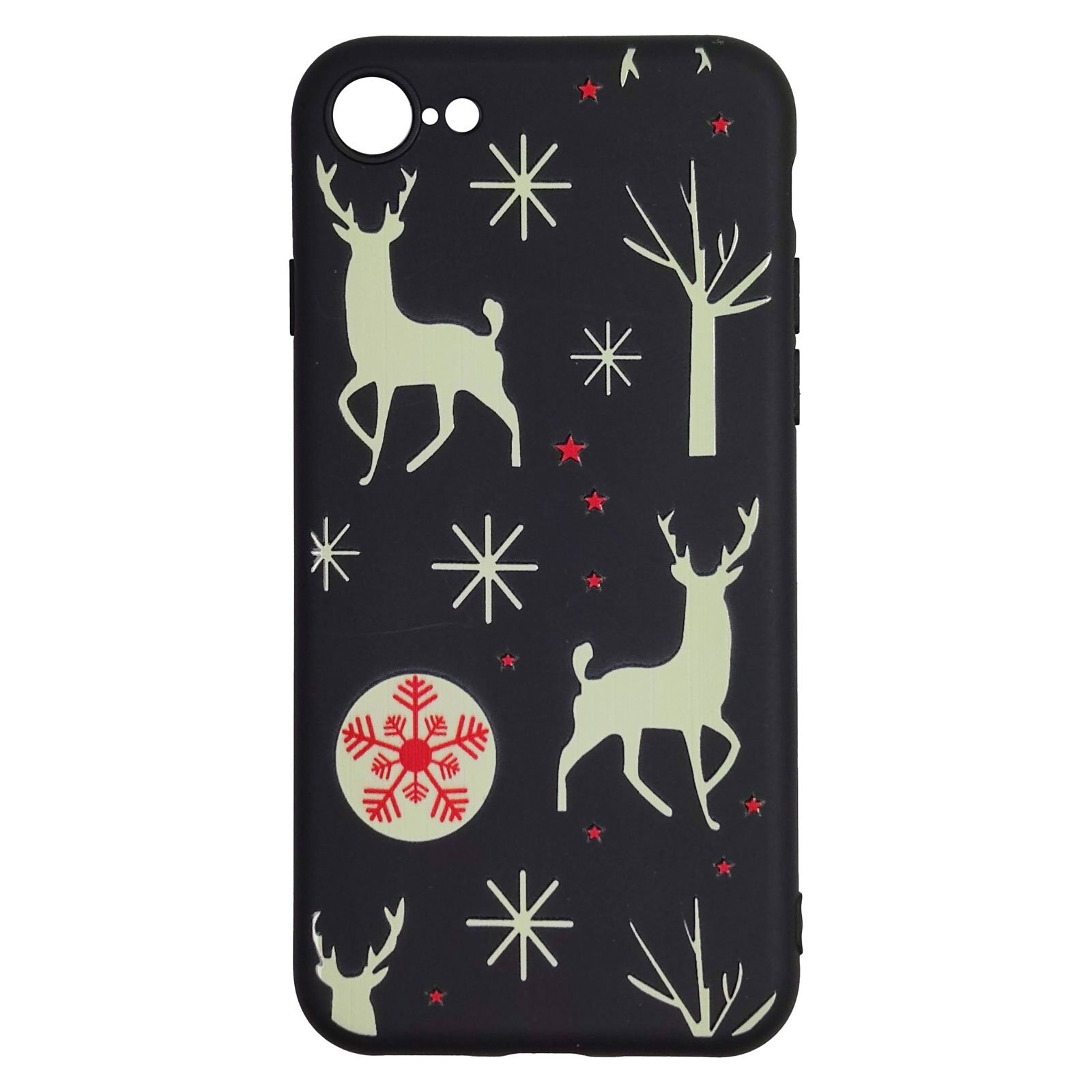 Husa Craciun Apple iPhone SE 2 model Christmas Reindeers, Silicon, Antisoc, Viceversa Multicolor
